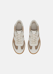VINCE | Oasis Netting & Leather Sneaker in Shoes - MILK/MACADEMIA