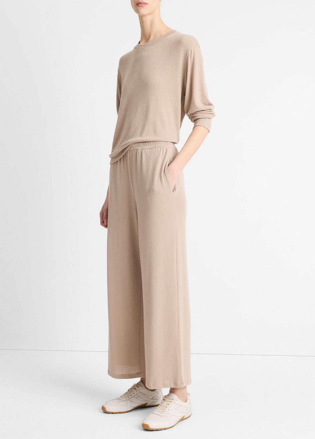 VINCE | Textured Knit Lounge Pant in Pants & Shorts - SMOKEY QUARTZ