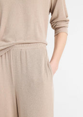VINCE | Textured Knit Lounge Pant in Pants & Shorts - SMOKEY QUARTZ