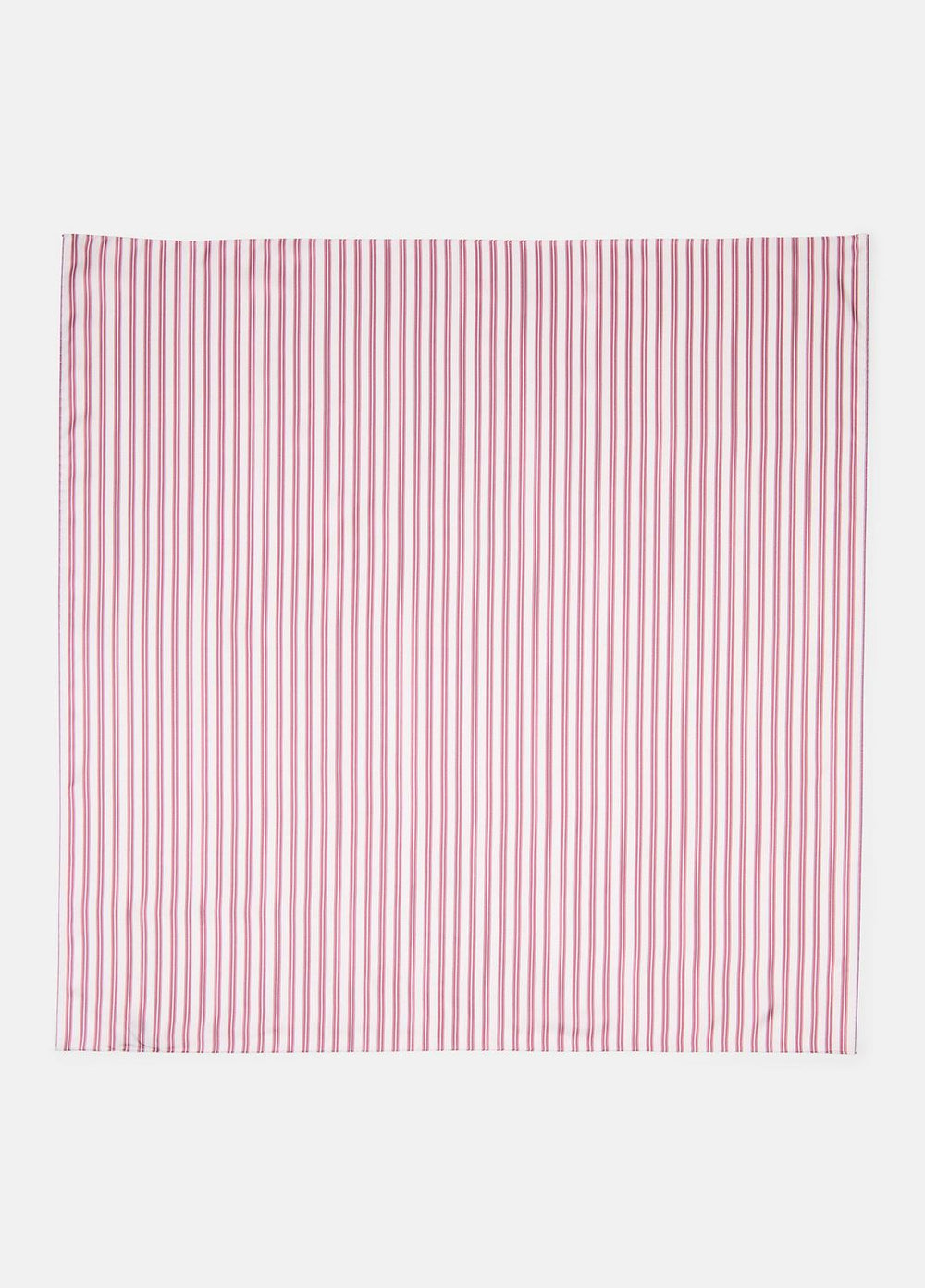 VINCE | Till Stripe Silk Scarf in Accessories - PEONY WOOD/OFF WHITE