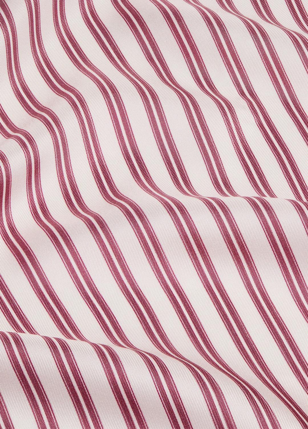VINCE | Till Stripe Silk Scarf in Accessories - PEONY WOOD/OFF WHITE