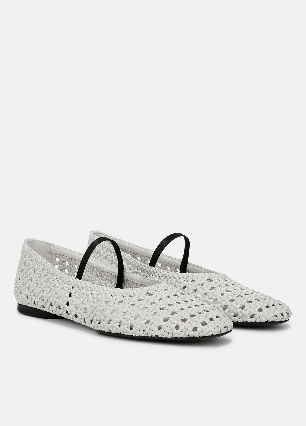 VINCE | Vivian Leather Mary Jane Flat in Shoes - WHITE