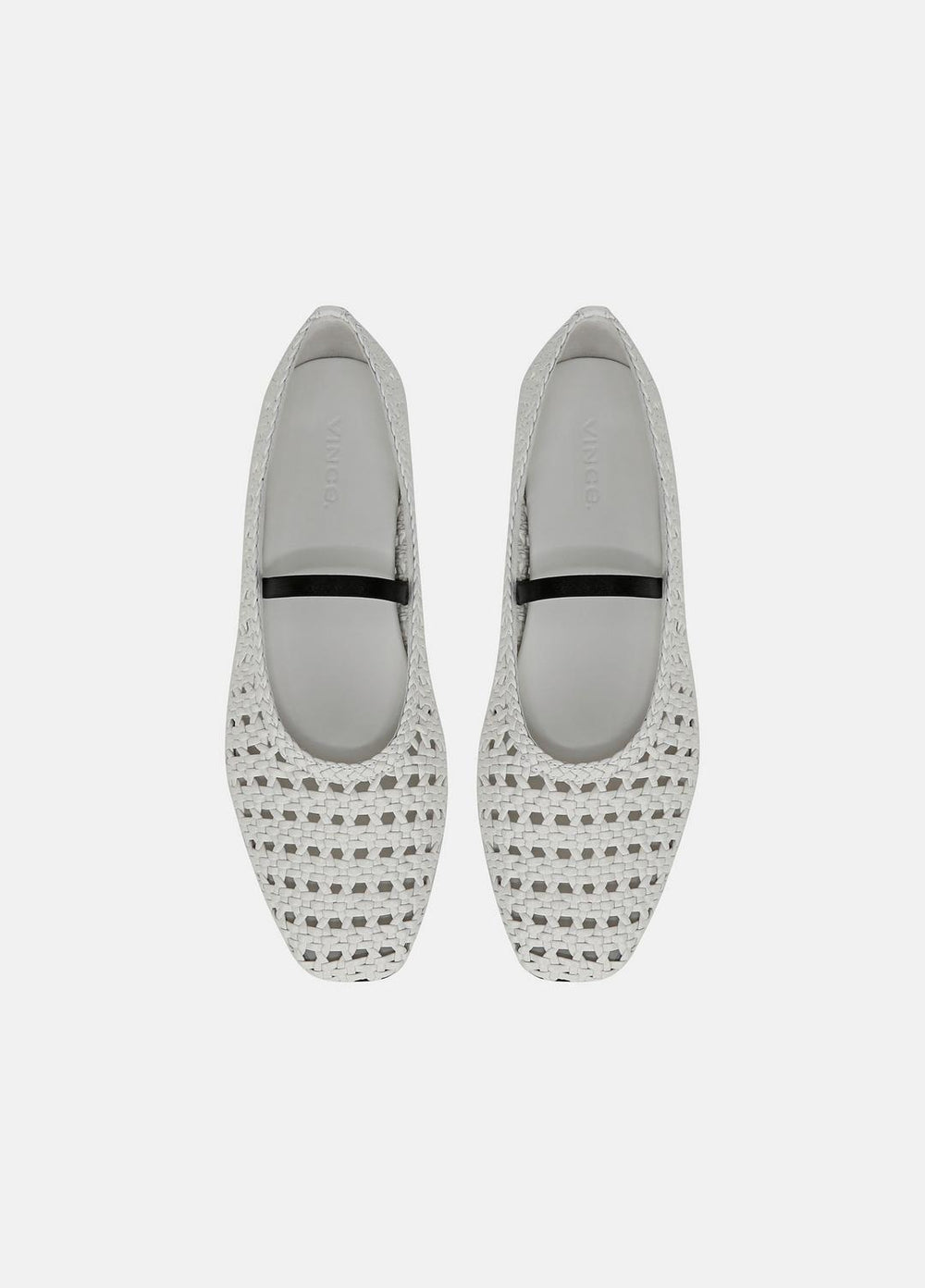 VINCE | Vivian Leather Mary Jane Flat in Shoes - WHITE